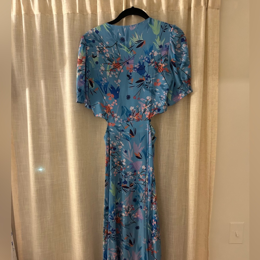 Saloni Cut Out Silk Midi Dress. Never Worn. - Picture 3 of 4
